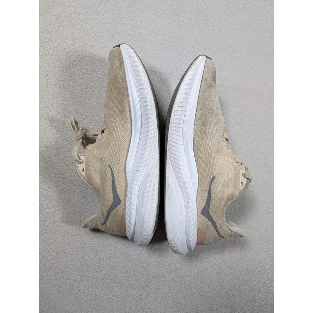 HOKA ONE Mach 6 Running Shoes Eggnog Vanilla Beige Size 7B Women's Athletic